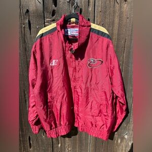 Vintage San Francisco 49ers NFL Pro-Line Red Gold Black White Windbreaker Jacket